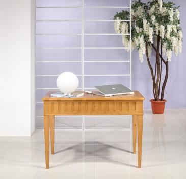Table d'écriture 2 tiroirs ROSE DES VENTS réalisée en Chêne de style Directoire  (Ce bureau ne sera plus fabriqué)