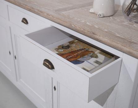 Buffet 3 portes Yann réalisé en Chêne Massif de style Campagnard 
