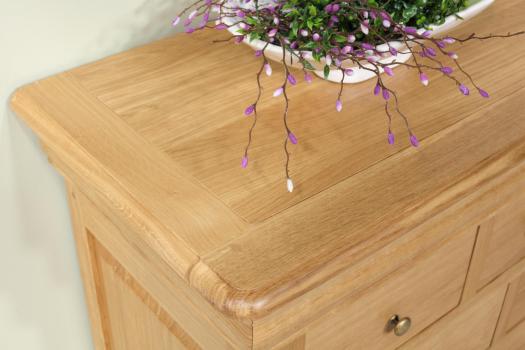 Petite commode 6 tiroirs Ludovic réalisée en chêne massif de style Louis Philippe 