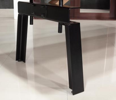 Table de repas fer et chêne massif 300x100 Epaisseur de la planche 4,5 cm MODELE UNIQUE