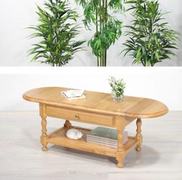 Table basse à volets Jean réalisée en Chêne massif de style Louis Philippe 
