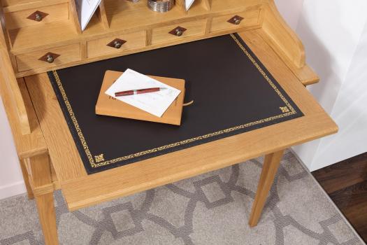 Bonheur du Jour Louis réalisé en Chêne de style Directoire Surface d'écriture noire