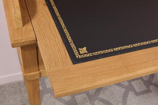 Bonheur du Jour Louis réalisé en Chêne de style Directoire Surface d'écriture noire