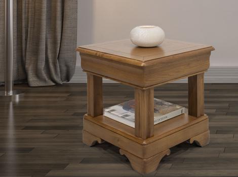 Bout de canapé ou Table d'appoint  réalisé en chêne de style Louis Philippe
