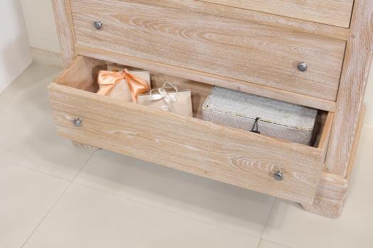 Commode 4 tiroirs Nathan réalisée en Chêne de style Louis Philippe 