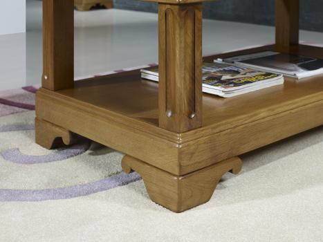 Table basse Eliot réalisée en Chêne de style Louis Philippe
