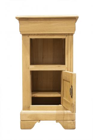 Meuble Téléphone Léo réalisé en Chêne Massif de style Louis Philippe Finition Chêne brossé  naturel SEULEMENT 1 DISPONIBLE