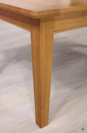 Table Rectangulaire Loïc réalisée en Chêne Massif 180*100 + 2 allonges de 40 cm 