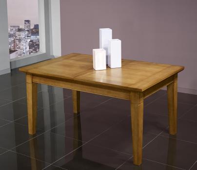 Table Rectangulaire réalisée en Chêne Massif 140*90 + 2 allonges PORTEFEUILLE de 40 cm