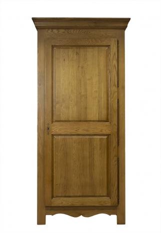 Bonnetière 1 porte réalisée en Chêne Massif de style campagnard Finition Chêne doré