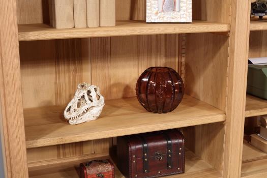 Bibliothèque 6 portes Naël réalisée en Chêne Massif de style Directoire 
