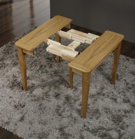 Console ou table Extensible réalisée en Chêne de style Louis Philippe