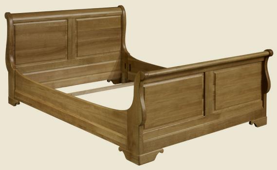 Lit Bateau Nicolas réalisé en chêne massif 160*200 de style Louis Philippe 