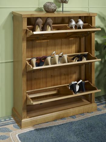 Meuble à chaussures réalisé en Chêne de style Louis Philippe   SEULEMENT 1 DISPONIBLE 