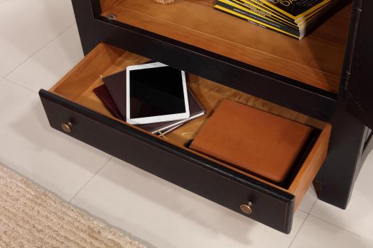 Armoire ou Bonnetière 1 porte 1 tiroir Gabriel réalisée en Chêne Massif de style Campagnard