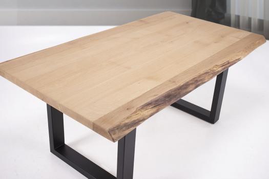 Table de repas fer et chêne massif 180x100 Epaisseur de la planche 4,5 cm Pièce unique SEULEMENT 1 DISPONIBLE