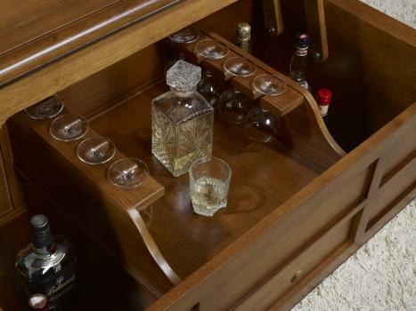 Table Bar Olivier réalisé en Chêne de style Louis Philippe