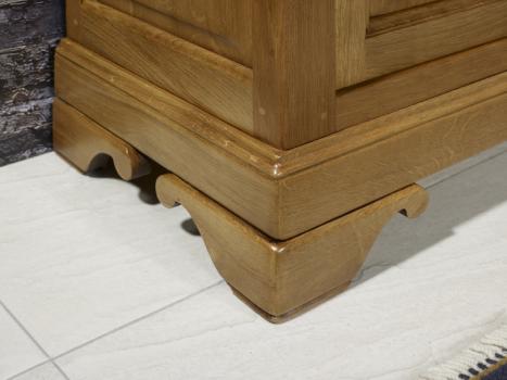 Petit Buffet 2 portes Emmanuel réalisé en Chêne Massif de style Louis Philippe 100 cm de large