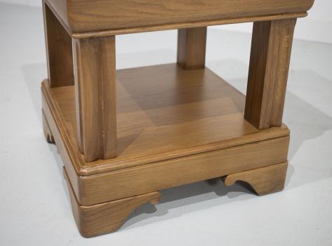 Bout de canapé ou Table d'appoint  réalisé en chêne de style Louis Philippe