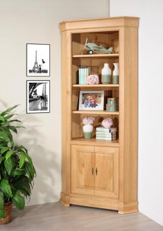 Encoignure 2 portes réalisée en chêne de style Directoire SEULEMENT 1 DISPONIBLE