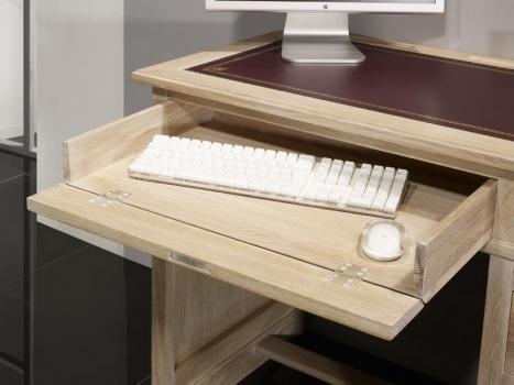 Petit bureau Luc réalisé en chêne de style Louis Philippe Finition Chêne Brossé 