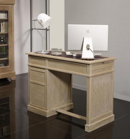 Petit bureau Luc réalisé en chêne de style Louis Philippe Finition Chêne Brossé 