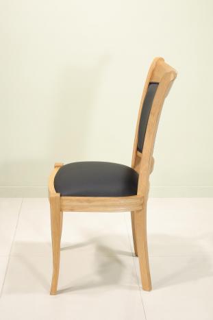 Chaise Benjamin en chêne massif de style Louis Philippe 