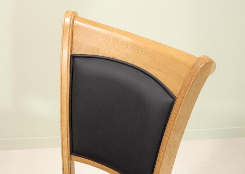 Chaise Benjamin en chêne massif de style Louis Philippe 