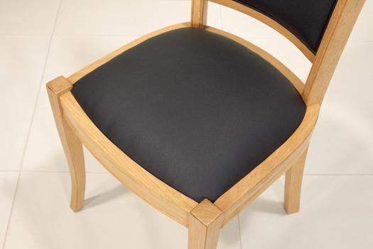 Chaise Benjamin en chêne massif de style Louis Philippe 