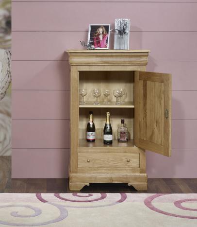 Fromager Jean-Baptiste réalisé en Chêne Massif de style Louis Philippe Avec 2 étagères à l'intérieur  SEULEMENT 1 DISPONIBLE