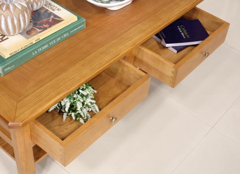 Table Basse Clément réalisée en Chêne de style Louis Philippe 