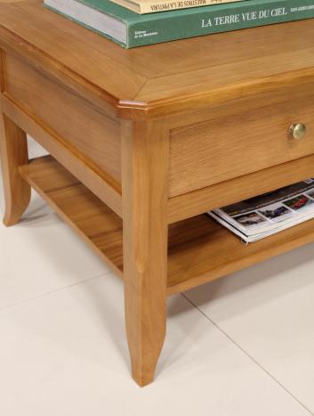 Table Basse Clément réalisée en Chêne de style Louis Philippe 