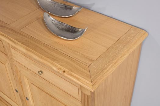 Buffet 3 portes 3 tiroirs Valentin, réalisé en Chêne massif de style Directoire