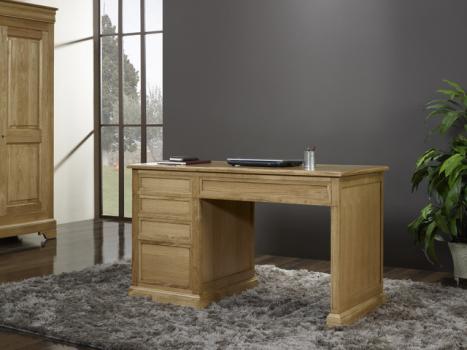 Bureau 5 tiroirs Victor réalisé en Chêne de style Louis Philippe