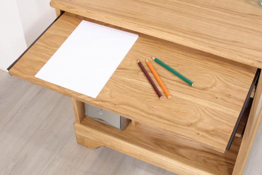 Petit Bureau Informatique réalisé en Chêne de style Louis Philippe