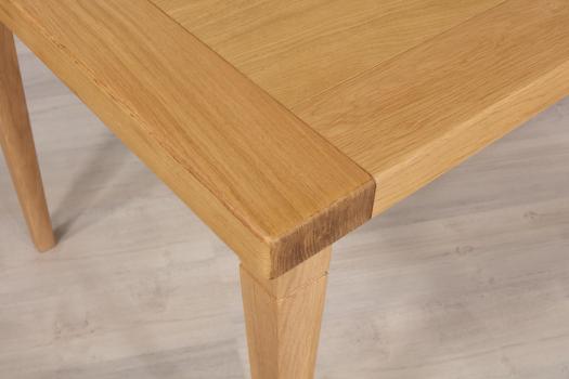 Table de Ferme Rectangulaire Francois, réalisée en Chêne massif  180*90 + 2 allonges de 45 cm