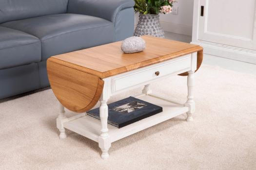 Table basse à volets Jean réalisée en Chêne massif de style Louis Philippe  SEULEMENT 1 DISPONIBLE
