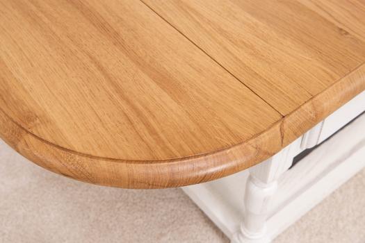 Table basse à volets Jean réalisée en Chêne massif de style Louis Philippe  SEULEMENT 1 DISPONIBLE