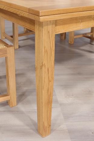 Table de Campagne carrée 130x130 réalisée en Chêne avec 2 allonges de 30 cm SEULEMENT 1 DISPONIBLE