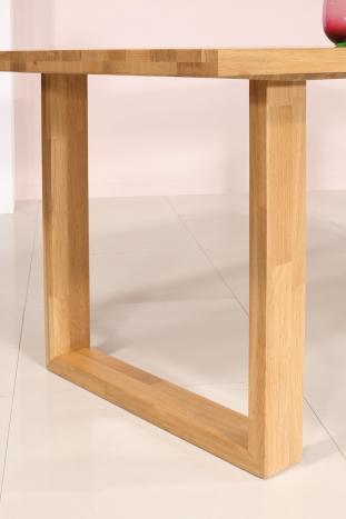 Table rectangulaire Yvan réalisée en Chêne massif 200x95 Plateau Fixe SEULEMENT 1 DISPONIBLE