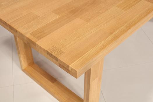 Table rectangulaire Yvan réalisée en Chêne massif 200x95 Plateau Fixe SEULEMENT 1 DISPONIBLE