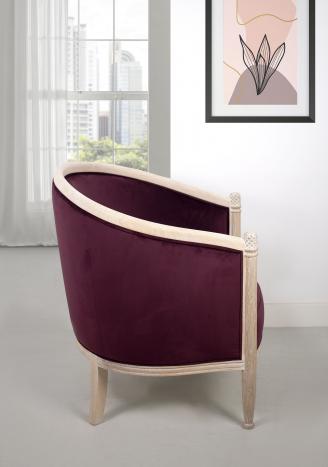 Fauteuil Cabriolet Mathieu réalisé en Chêne Massif de style Louis Philippe