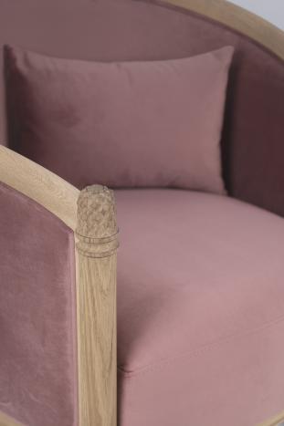 Fauteuil Cabriolet Mathieu réalisé en Chêne Massif de style Louis Philippe