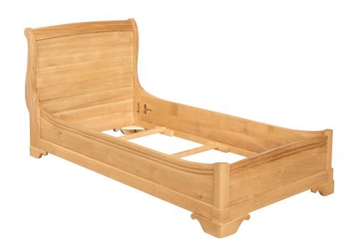Lit 90X190 de style Louis Philippe Diego réalisé en Chêne Massif 